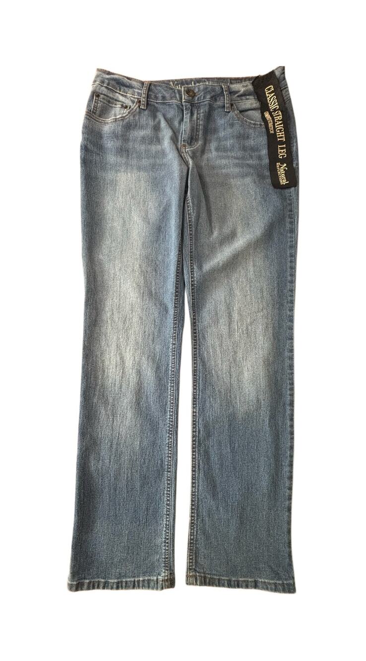 Natural Reflections Classic Straight Leg Jeans Comfort Stretch Gorpcore Size 8A